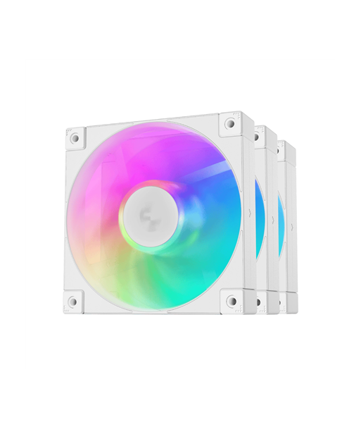 Deepcool R-FD12-BKAPN3-G ARGB-3 IN 1 Performance 120mm Fan White 3-Pack Deepcool R-FD12-BKAPN3-G ARGB-3 IN 1 Performance 120mm Fan White 3-Pack