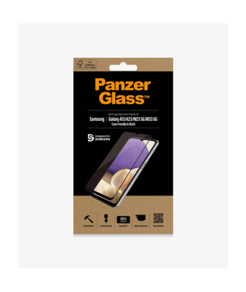 PanzerGlass, Screen protector, Samsung, Galaxy A13/M23 5G/M33 5G, Glass, Black, Case Friendly