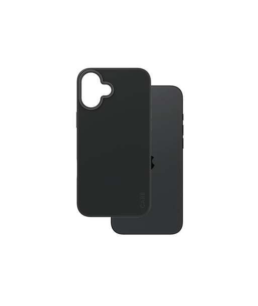 CARE by PanzerGlass Case Fashion, Back protection, Apple, iPhone 16 Plus, Recycled plastic, Black, MagSafe CARE by PanzerGlass Case Fashion, Back protection, Apple, iPhone 16 Plus, Recycled plastic, Black, MagSafe