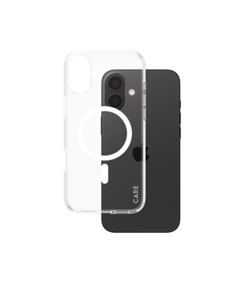 CARE by PanzerGlass Case Flagship, Back protection, Apple, iPhone 16 Plus, Recycled plastic, White, MagSafe