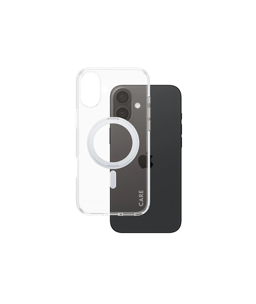 CARE by PanzerGlass Case Feature, Back protection, Apple, iPhone 16 Plus, Recycled plastic, Silver, Kickstand & MagSafe CARE by PanzerGlass Case Feature, Back protection, Apple, iPhone 16 Plus, Recycled plastic, Silver, Kickstand & MagSafe