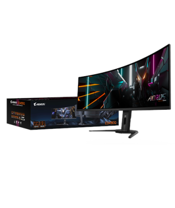 Gigabyte, CO49DQ, 49", OLED, DQHD, 32:9, 144 Hz, 3 ms, 5120 x 1440 pixels, 250 cd/m², HDMI ports quantity 	 2 x HDMI 2.1