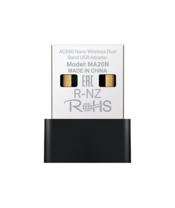 Mercusys AC650 Nano Wireless Dual Band USB Adapter | MA20N