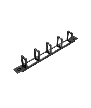 SOMI Networks, 19“ Toolless Cable Management Bar with 5pcs Plastc Rings, CMB-02-TOL, Black, Ring Diameter 45x70mm