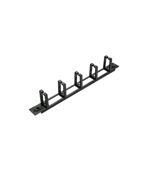 SOMI Networks, 19“ Toolless Cable Management Bar with 5pcs Plastc Rings, CMB-02-TOL, Black, Ring Diameter 45x70mm SOMI Networks, 19“ Toolless Cable Management Bar with 5pcs Plastc Rings, CMB-02-TOL, Black, Ring Diameter 45x70mm