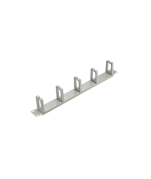 SOMI Networks, 19“ Cable Management Bar with 5pcs Plastc Rings, CMB-03G, Gray, Ring Diameter 45x70mm