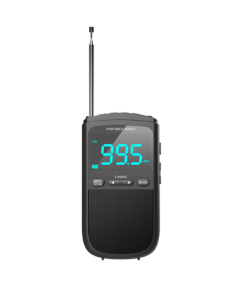 Camry, Portable mini radio, CR 1905, Alarm function, Black