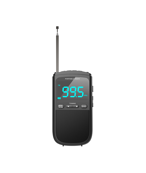 Camry, Portable mini radio, CR 1905, Alarm function, Black