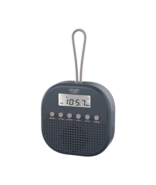 Adler, Waterproof universal radio, AD 1912, Alarm function, Black