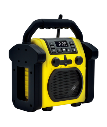 Adler, Construction radio with Bluetooth, AD 1911, AUX in, Black/Yellow