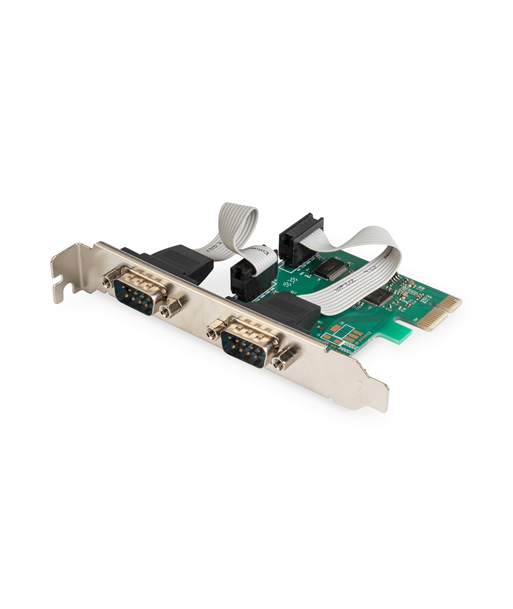 Digitus PCIe Последовательная карта - Низкий профиль Digitus PCIe Последовательная карта - Низкий профиль