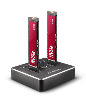 SSD ACC DOCK STATION USB-C/2XM.2 NVME ADSA-M2C AXAGON