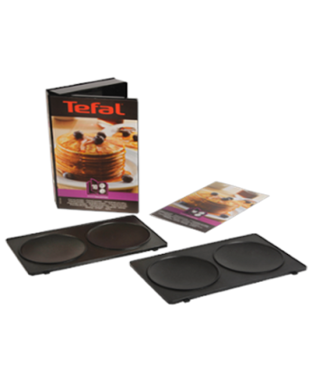 TEFAL XA801012 Pancakes plates for SW852 Sandwich maker, Black