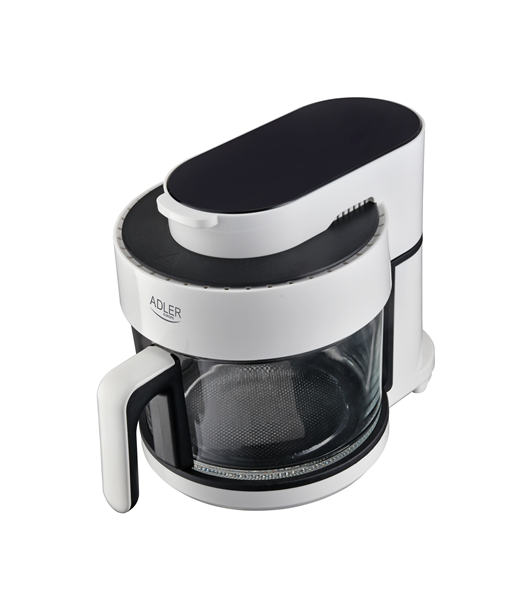 Аэрофритюрница Adler Oven with Glass Bowl, AD 6316, Power 1200 W, Capacity 3 L, Convection, White/Black Аэрофритюрница Adler Oven with Glass Bowl, AD 6316, Power 1200 W, Capacity 3 L, Convection, White/Black