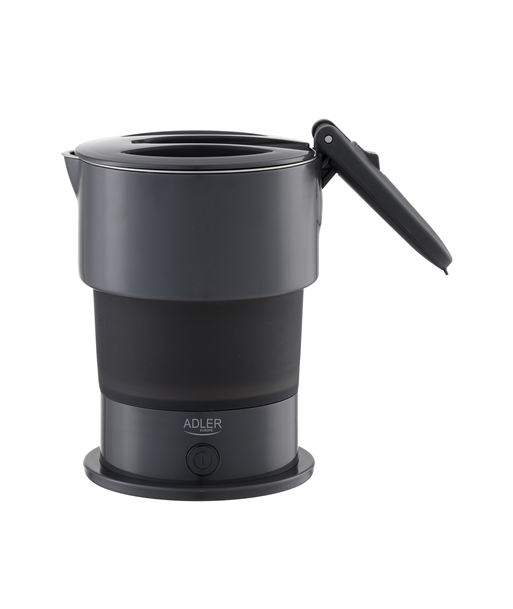 Чайник Adler Silicon Travel, AD 1377, Travel, 600 W, 0.6 L, Silicon, Grey