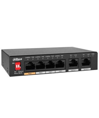 Switch DAHUA PFS3005-4ET-60-V2 Desktop/pedestal PoE ports 4 60 Watts DH-PFS3005-4ET-60-V2