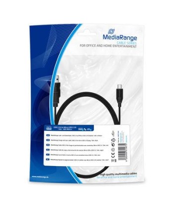 CABLE USB2.0 TO MICRO-USB 1.8M/MRCS184 MEDIARANGE