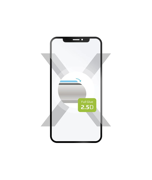Fixed Screen protector, Samsung, Galaxy S25 Ultra, Tempered glass, Black, Full Cover 2.5D