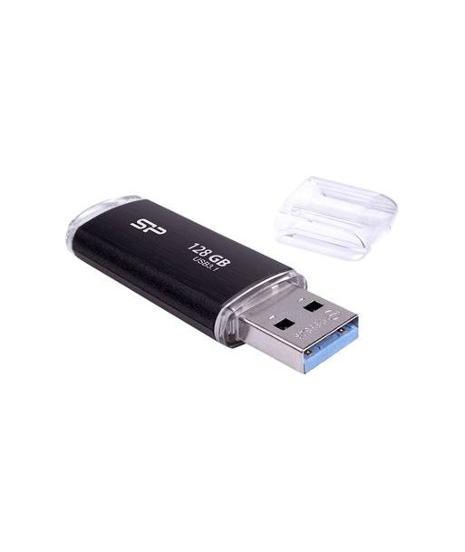 Silicon Power USB 3.1 Flash Drive Blaze B02 128 GB, USB 3.2 Gen 1/USB 3.1 Gen 1/USB 3.0/USB 2.0, Black