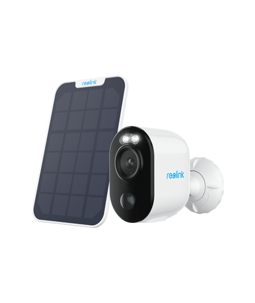 Reolink, Wireless Solar & Battery Powered Security Camera with Smart Detection, Argus Series B310 with Solar Panel, Bullet, 3