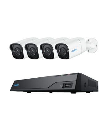 Turvakaamera Reolink, Super HD System, NVS8-5MB4, Bullet, 5/4 MP, f4.0mm fixed, F2.0, Power over Ethernet (PoE), IP67, H.265