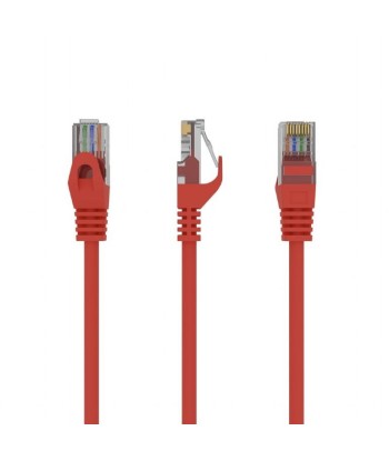 PATCH CABLE CAT6 UTP 2M/RED PP6U-2M/R GEMBIRD