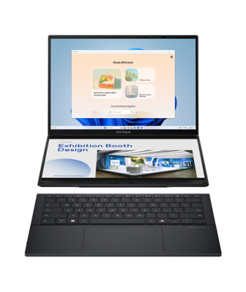 Asus Zenbook Duo UX8406CA-PZ068X, Basalt Gray, 14", OLED, Touchscreen, 3K, 2880 x 1800 pixels, Glossy, Intel Core Ultra 9
