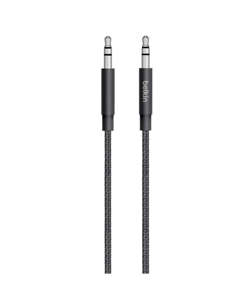 Belkin MIXIT UP Металлический AUX Кабель - Черный Belkin MIXIT UP Металлический AUX Кабель - Черный