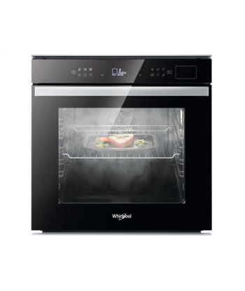 Ahi Whirlpool, W6 OS4 4S2 H BL, 73 L, Electric, Hydrolytic, Electronic, Steam function, Convection, Height 59.5 cm, Width 59.5