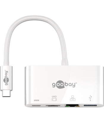 Goobay | USB-C Multiport Adapter (HDMI + Ethernet, PD) | 62105