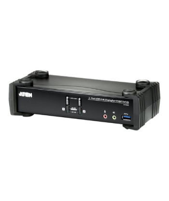 Aten CS1922 2-Port USB 3.0 4K DisplayPort KVMP Switch, Aten, 2-Port USB 3.0 4K DisplayPort KVMP™ Switch (Cables included)