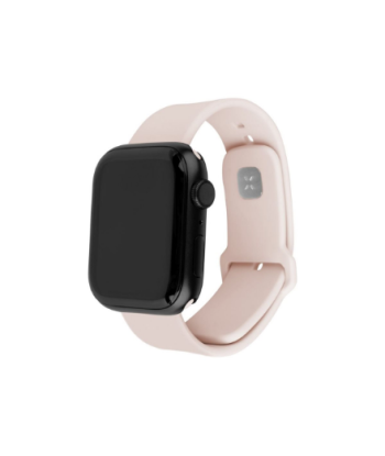 Fixed, Sporty Strap Set for Apple Watch 42/44/45 mm, 170-235 mm, Pink, Silicone