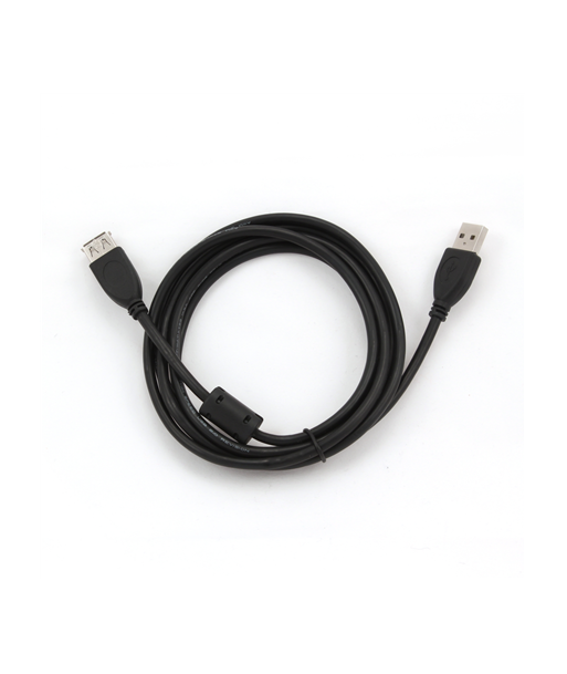 Cablexpert USB 2.0 Extension Cable - A Male to A Female - 1.8m - Black: Extend Your Reach with Ease! Cablexpert USB 2.0 Extension Cable - A Male to A Female - 1.8m - Black: Extend Your Reach with Ease!