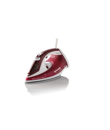 Gorenje, Steam Iron, SIH2200RBC, Steam Iron, 2200 W, Water tank capacity 280 ml, Continuous steam 30 g/min, Red/White