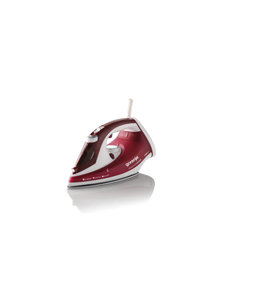 Gorenje, Steam Iron, SIH2200RBC, Steam Iron, 2200 W, Water tank capacity 280 ml, Continuous steam 30 g/min, Red/White Gorenje, Steam Iron, SIH2200RBC, Steam Iron, 2200 W, Water tank capacity 280 ml, Continuous steam 30 g/min, Red/White