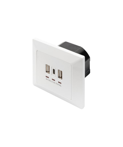 Digitus | Socket with USB A & USB-C Ports, flush mounted