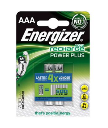 Energizer AAA/HR03, 700 mAh, Rechargeable Accu Power Plus Ni-MH, 2 pc(s)