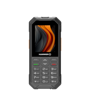 Hammer 6 LTE, Black, 2.4", IPS, 48 MB, 128 MB, Dual SIM, Nano SIM, 3G, Bluetooth, 2.1, USB version Type-C, Built-in camera