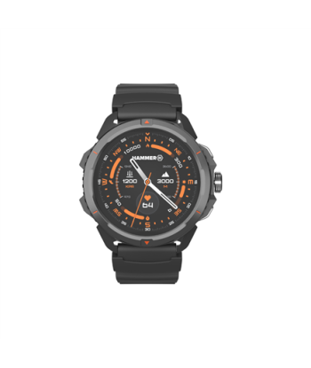 Умные часы Hammer Watch 2, GPS (satellite), AMOLED, 1.5", Waterproof, Black