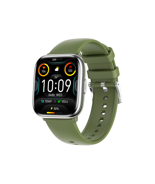 myPhone Watch Pastel, Smart watch, AMOLED, 1.75", Waterproof, Silver Green