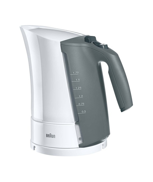 Veekeetja Braun, WK 300, 2200 W, 1.7 L, Plastic, 360° rotational base, White