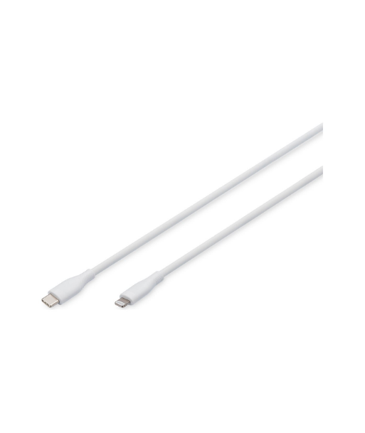 Digitus Lightning silicone connection cable, USB-C - Lightning, 1m | AK-600110-010-W Digitus Lightning silicone connection cable, USB-C - Lightning, 1m | AK-600110-010-W