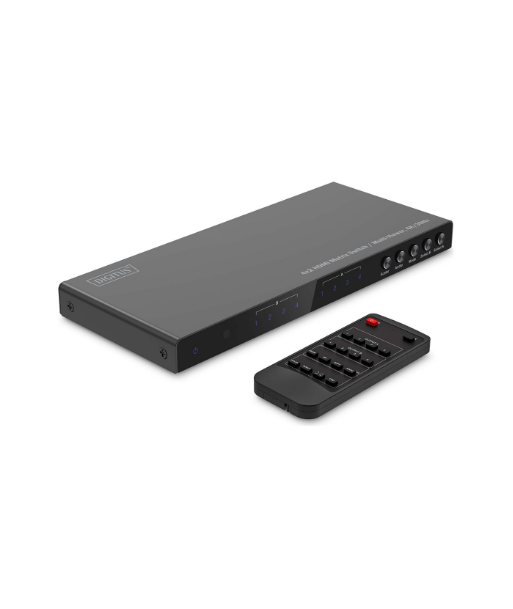 Digitus 4x2 HDMI Matrix Switch/Multi-Viewer, 4K/30Hz | DS-55345 | Black Digitus 4x2 HDMI Matrix Switch/Multi-Viewer, 4K/30Hz | DS-55345 | Black