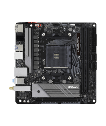 ASRock A520M-ITX/AC, Processor family AMD, Processor socket AM4, DDR4, Supported hard disk drive interfaces SATA, M.2, Number