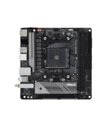 ASRock B550M-ITX/AC, Processor family AMD, Processor socket AM4, DDR4, Supported hard disk drive interfaces SATA, M.2, Number