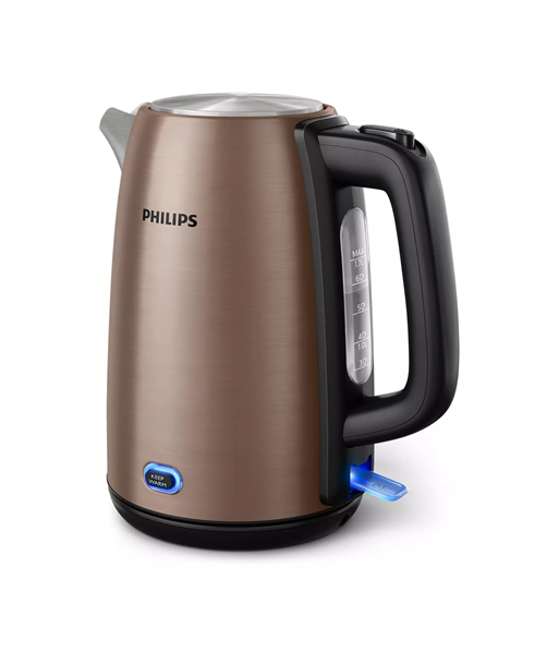 Veekeetja Philips, HD9355/92 Viva Collection, Electric, 1740-2060 W, 1.7 L, Stainless steel, 360° rotational base, Copper