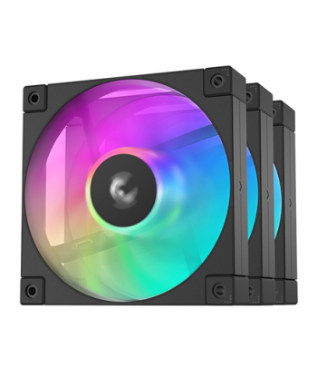 Deepcool R-FD12-BKAPN3-G ARGB-3 IN 1 Performance 120mm Fan Black 3-Pack