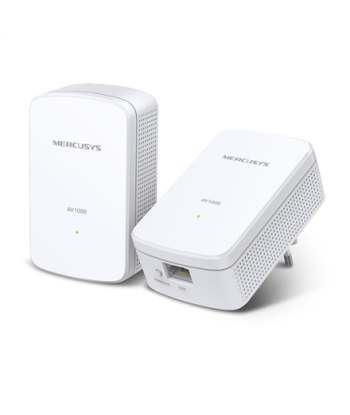 Mercusys, AV1000 Gigabit Powerline Starter Kit, MP500 KIT, 1000 Mbit/s, Ethernet LAN (RJ-45) ports 1