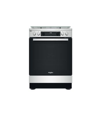 Плита Whirlpool, WS68G8CHX/E/1, Hob type Gas, Oven type Electric, Stainless Steel, Width 60 cm, Digital, Depth 60 cm, 78 L
