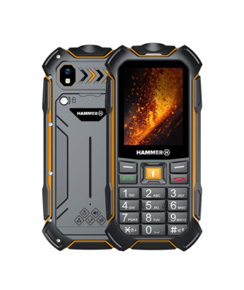 Hammer Boost LTE, Black, 2.4", IPS, 64 MB, 256 MB, Dual SIM, 3G, Main camera resolution 2 MP, 3500 mAh